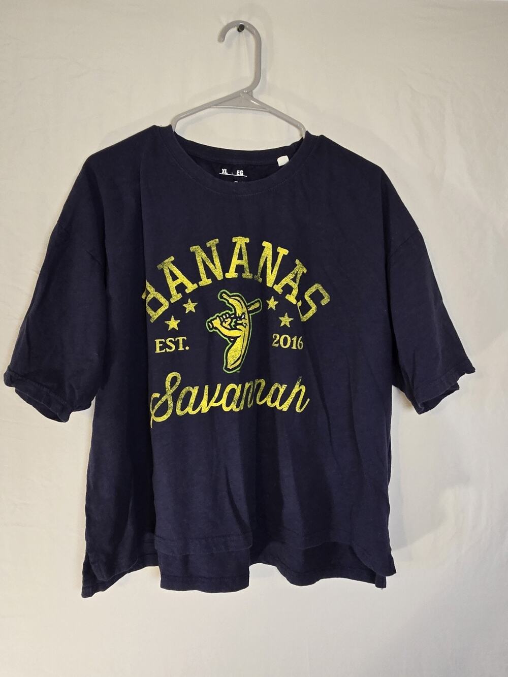 Savannah Bananas Est. 2016 Graphic T-Shirt Banana Ball Authentic Gear Size XL
